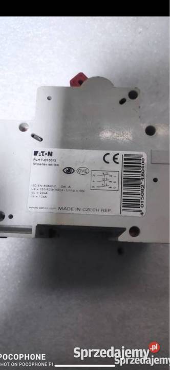WYŁĄCZNIK NADPRĄDOWY 3P C 100A 20KA AC PLHTC1003 Zabezpieczenia i rozdzielnice Gliwice