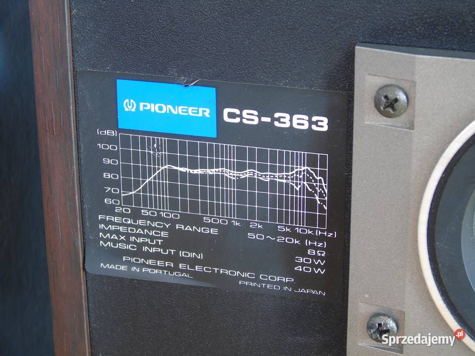 Monitory audio Pioneer CS363 świetne stereo 8 Jasło