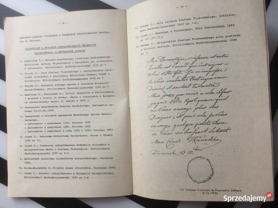 3547 Ze Zbiorów Literackiego Książnicy zachodniopomorskie Szczecin