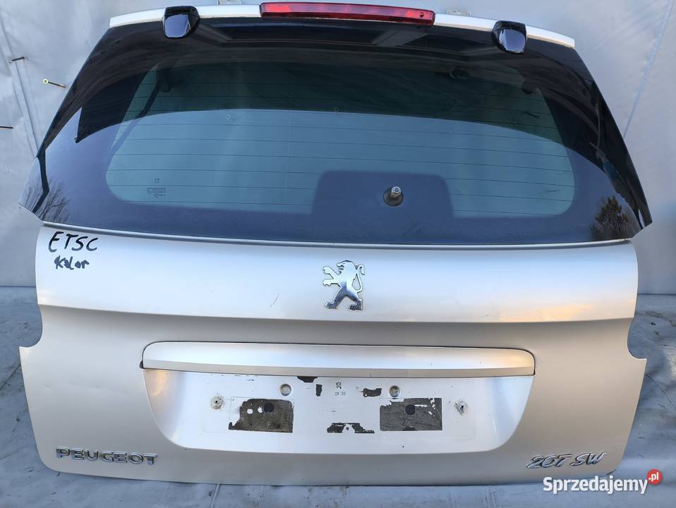 KLAPA BAGAŻNIKA PEUGEOT 207 SW KOMBI SZYBA osobowe
