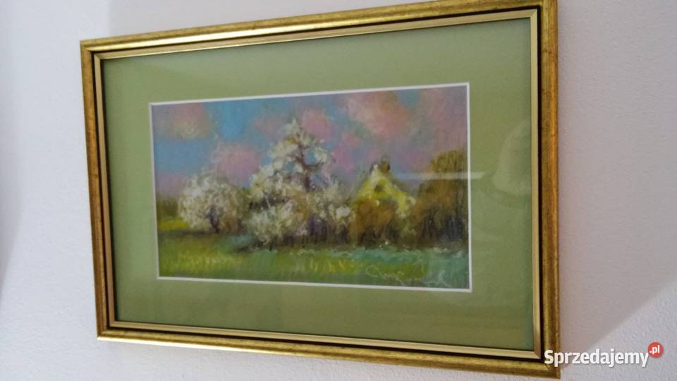 Mikołaj Konczalski pastel olejny obraz Włocławek