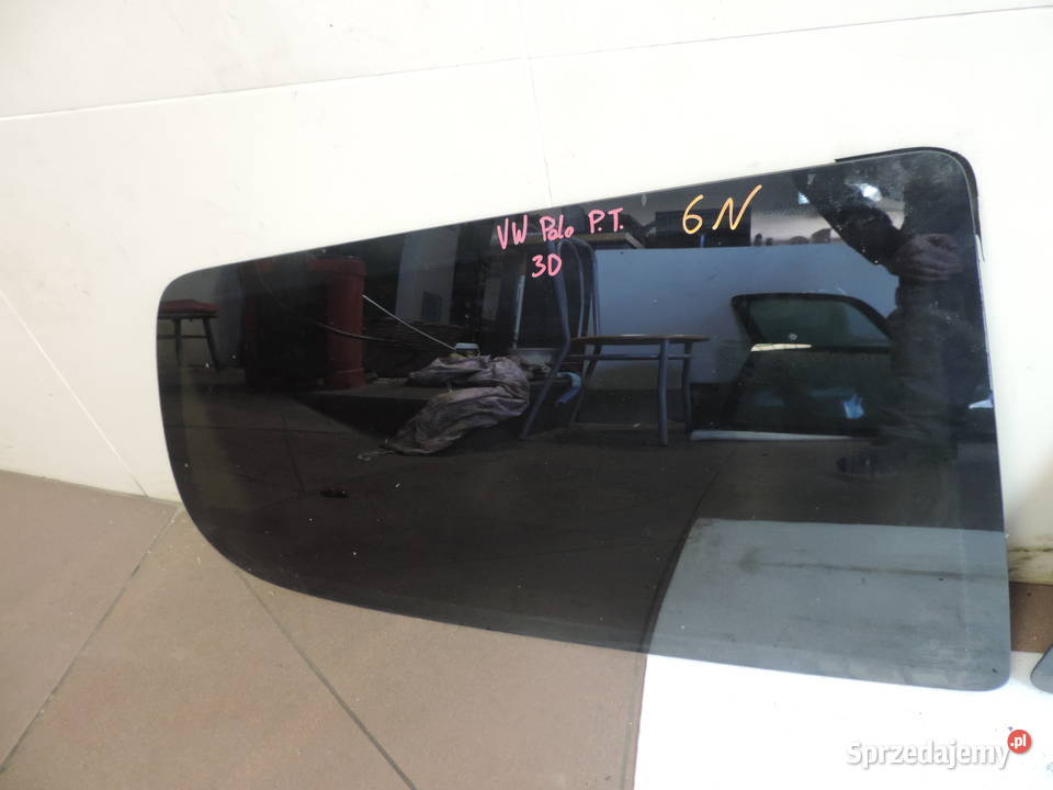 VW POLO 6N 3D SZYBA PRAWA KAROSERYJNA Części samochodowe Nowy Sącz sprzedam