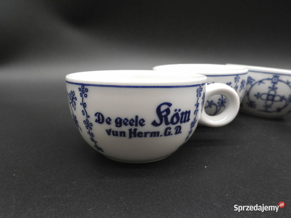 Porcelanowe filiżanki 4 do mokki Schnwald wzór Porcelana i szkło Raszków