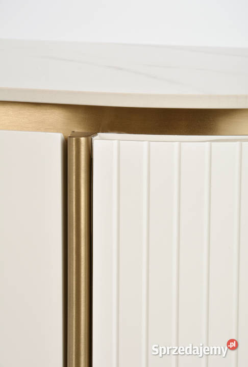 Komoda RTV złota kremowa Bueno Glamour Premium RTV