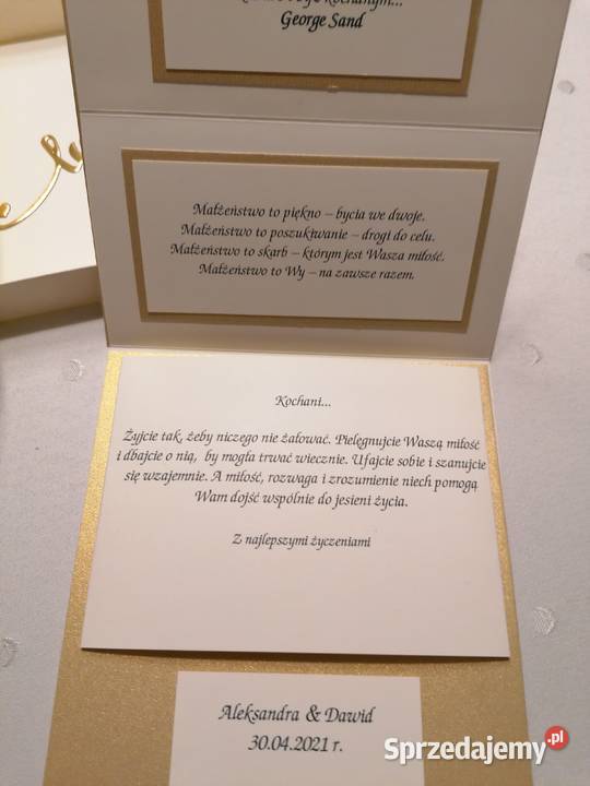 M kartka ręcznie wykonana w pudełku sztalugowa Strzebiń sprzedam