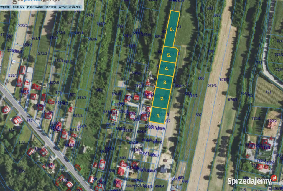 Grunt Kołaczyce Słoneczna 1700m2