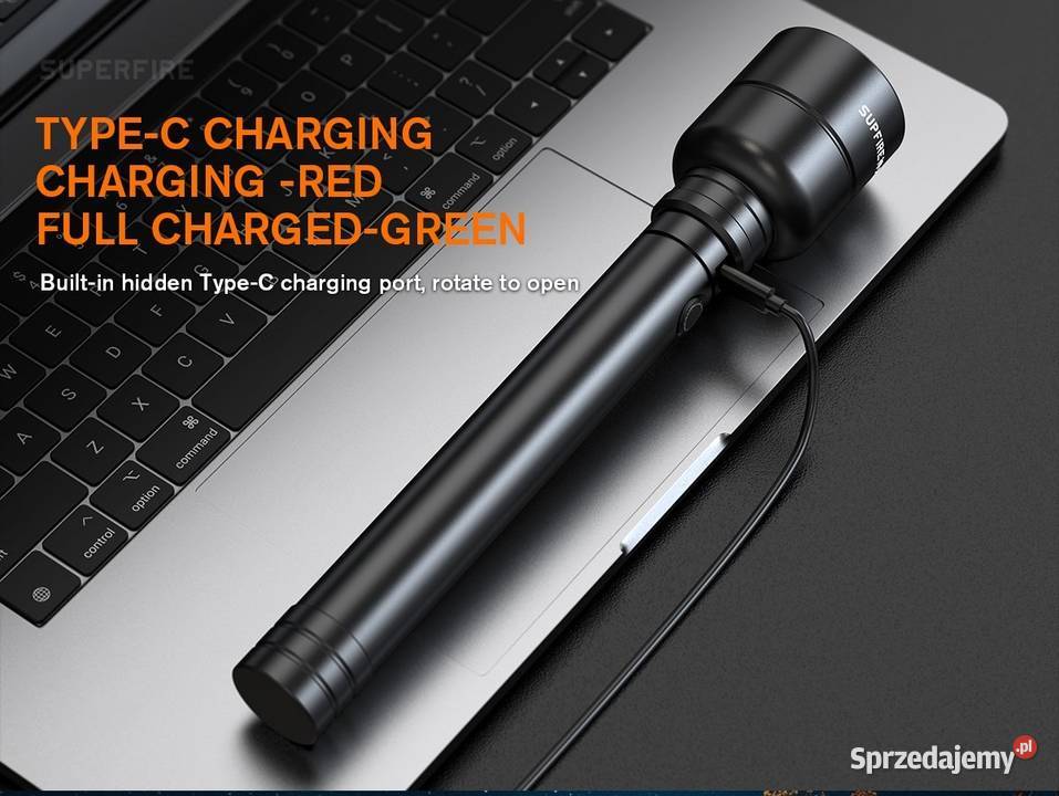 Taktyczna mocna latarka Super Fire Y16 moc 20W mazowieckie Warszawa sprzedam