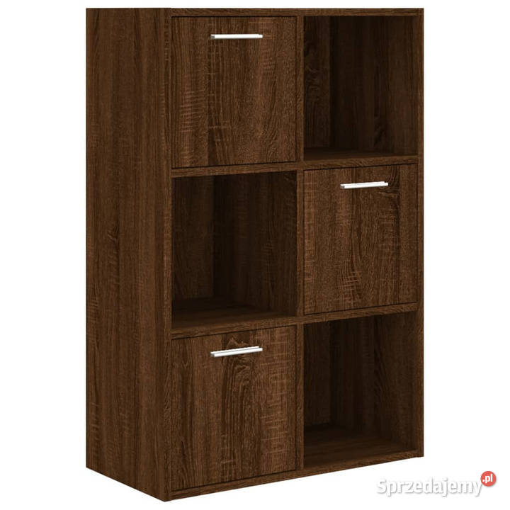 Regał brązowy dąb 60x295x90 WM815455 mazowieckie Warszawa