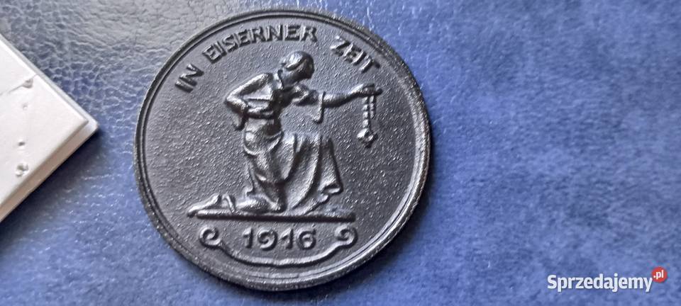 Stare monety Medal Czasy Żelaza 1916 Niemcy 112 Kolekcje Lesko