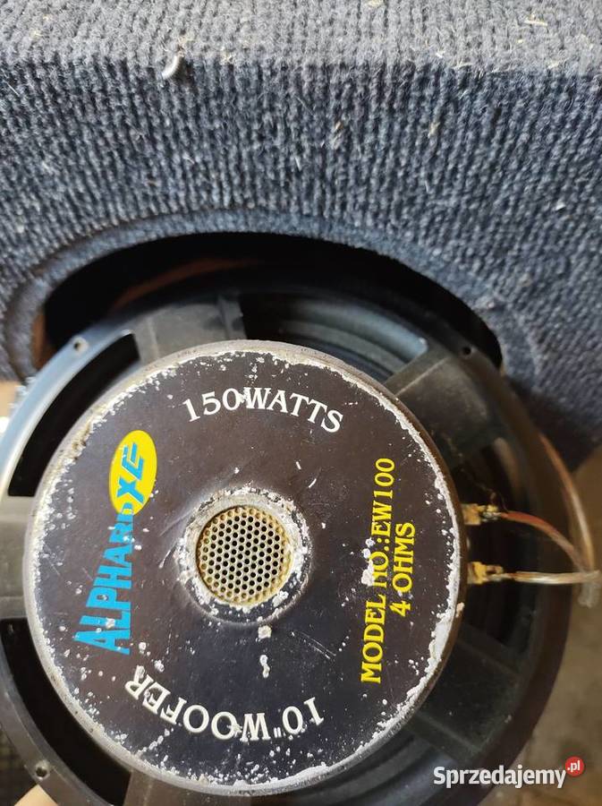 Skrzynia z głośnikami subwoofer 2 x 150W ALPHARD wielkopolskie Chodzież