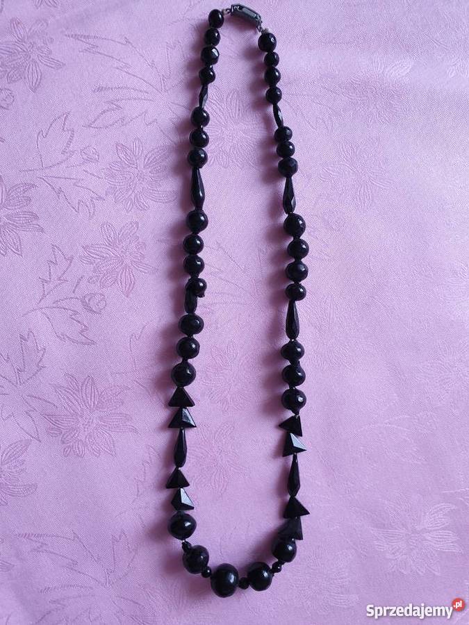 10 naszyjników z czarnych korali małopolskie Kraków