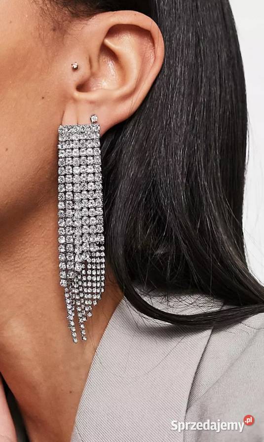 ASOS Bogato zdobione kolczyki wieczorowe z małopolskie