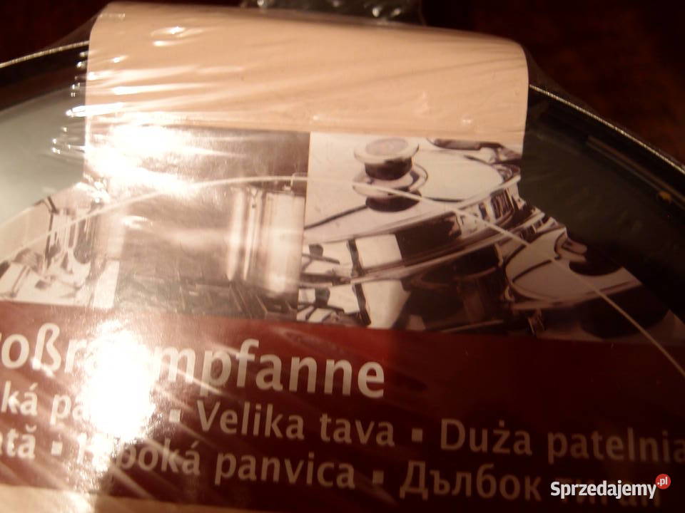Patelnia z pokrywką aluminiowa z powłoką głęboka Łódź sprzedam