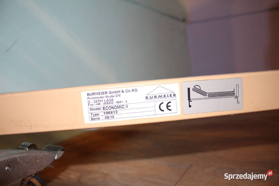 Łóżko rehabilitacyjne Burmeier regulowane z świętokrzyskie Huta Stara