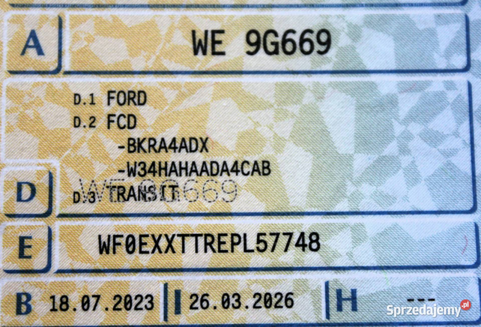 Ford Transit 4x4 Webasto SalonPL FV23 L3H3 Sokołów sprzedam