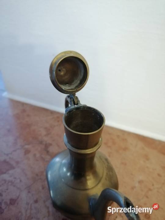Vintage mosiężny dzbanek amfora antyk Warszawa