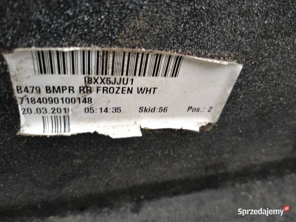 Zderzak Tył Tylni PDC FORD FIESTA mkVIII 8 BIALY lubelskie Dęblin