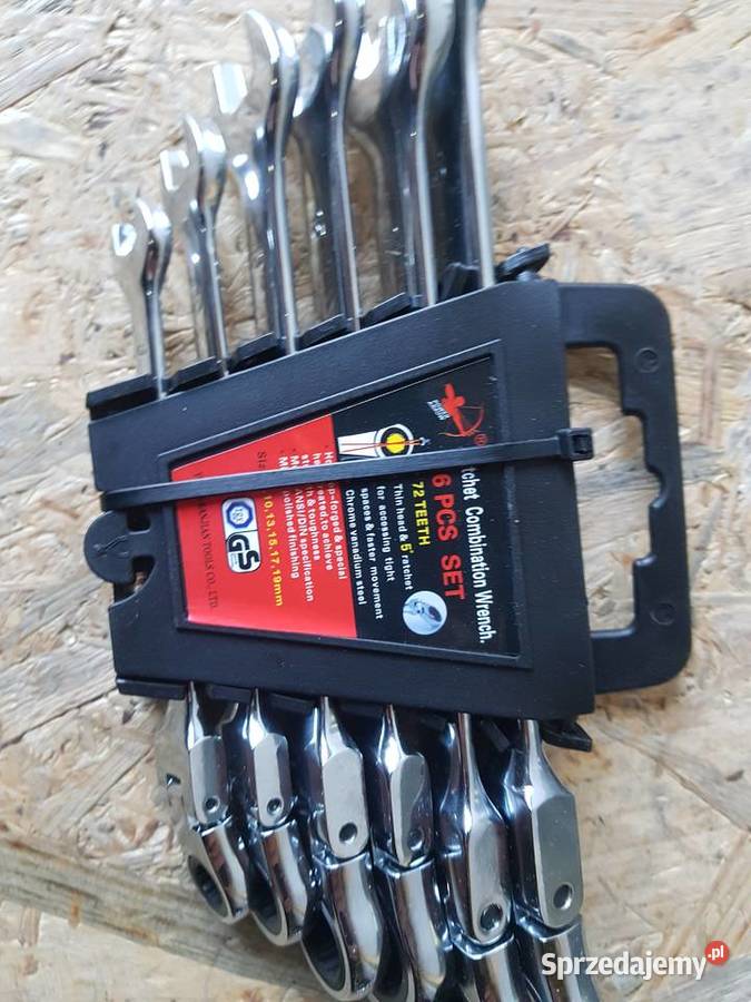 KLUCZE ŁAMANE PŁASKO OCZKOWE GRZECHOTKA 6el Głogowa