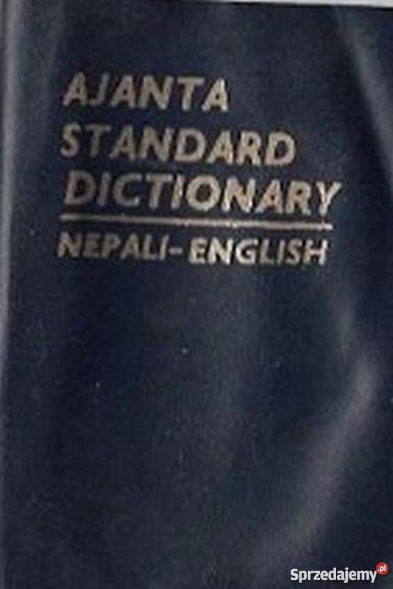 AJANTA STANDARD DICTIONARY NEPALI ENGLISH Elbląg
