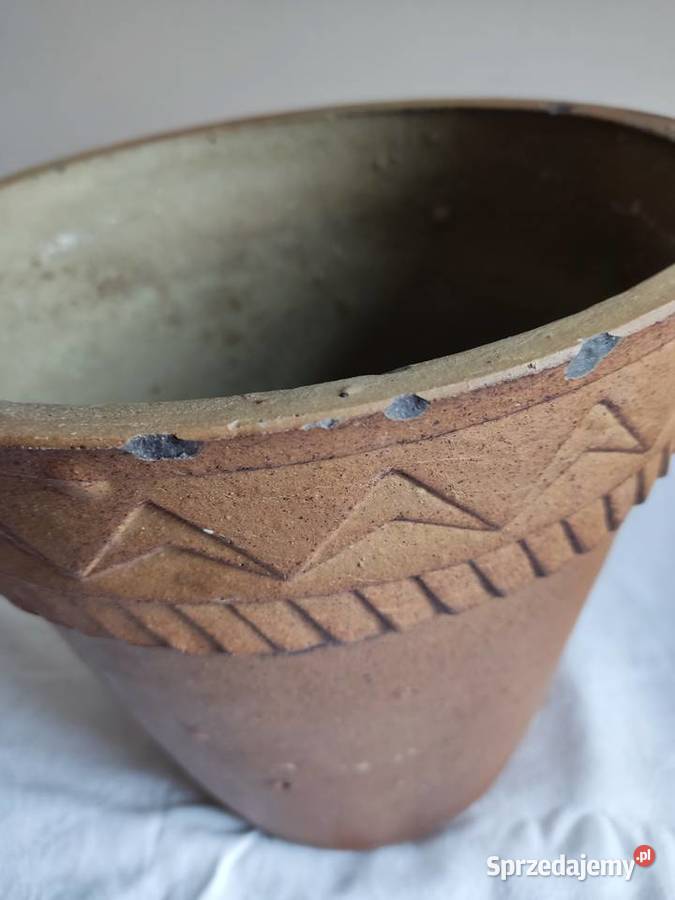 Donica doniczka duża ceramiczna gliniana fi 25 opolskie