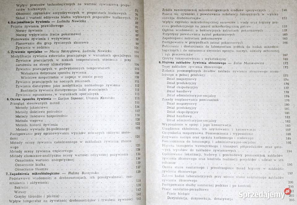 Nadzór sanitarny w zakresie żywienia ludności M Rok wydania 1988