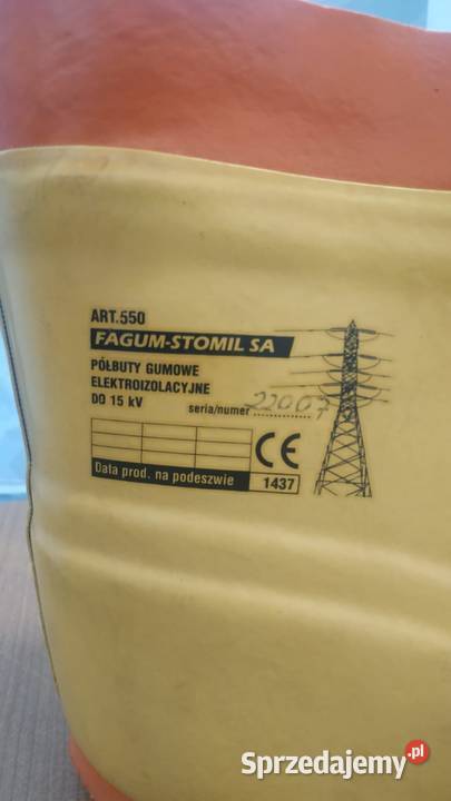 Buty gumowe elektroizolacyjne FAGUMSTOMIL 550 Szczecin