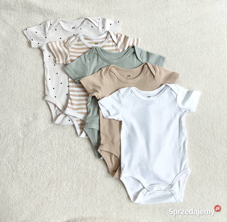 Pięciopak body niemowlęcych HM 62 krótki rękaw Szczecin