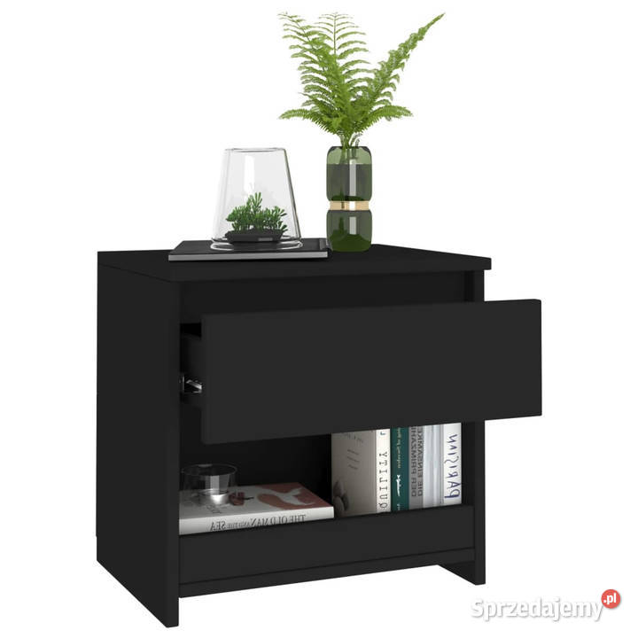 Szafki nocne 2 czarne 40x30x39 materiał Nocne mazowieckie sprzedam