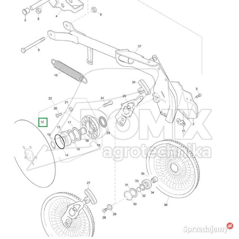 Talerz 400x4mm 961301 VIS Rotec Cirrus Citan ADP wielkopolskie