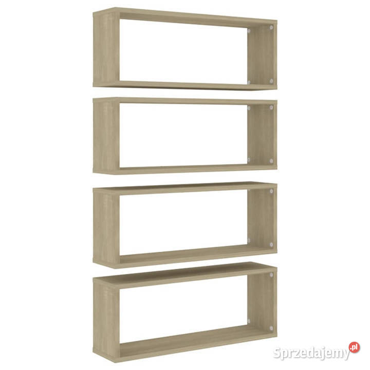 Półki ścienne kostki 4 dąb sonoma 60x15x23 Warszawa sprzedam