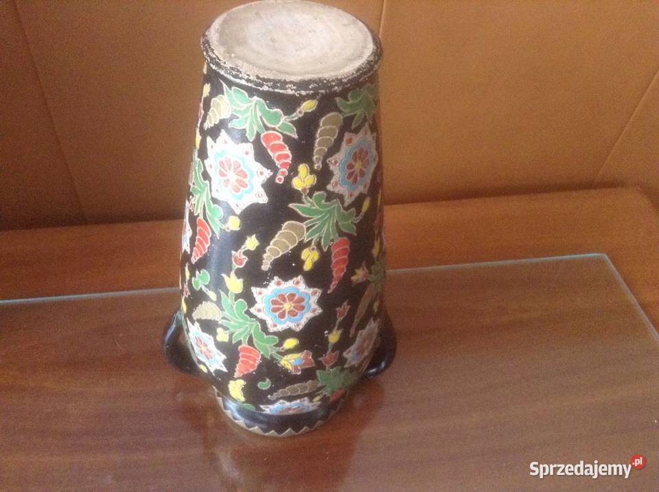 Wazon z rytowanym motywami wzorniczymimalowany Opole sprzedam