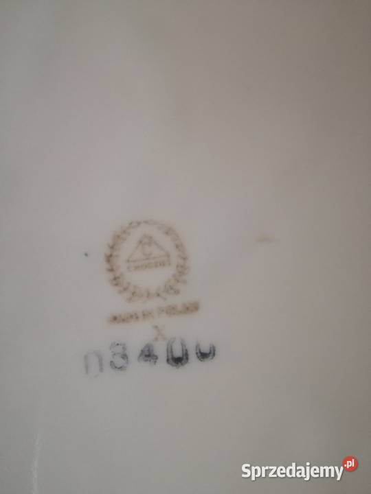 Talerz patera Chodzież lata 60teŚrednica 29 biały