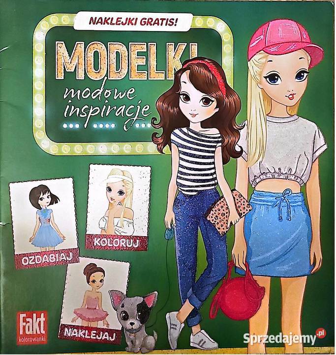 MODELKI modowe inspiracje NAKLEJKI kolorowanki Książki dla dzieci Warszawa sprzedam