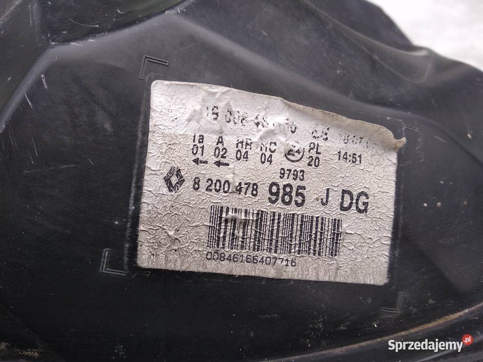 Renault Clio 2 II LIFT FL Thalia lampa przednia Sieradz