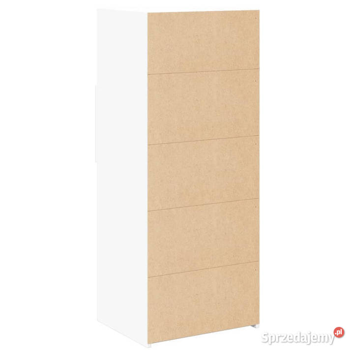 Wysoka szafka biała 50x425x124 materiał Warszawa