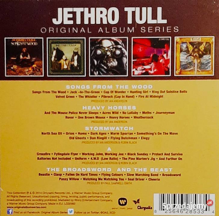 Wspaniały Zestaw 5 płyt CD JETHRO TULL rock Bydgoszcz