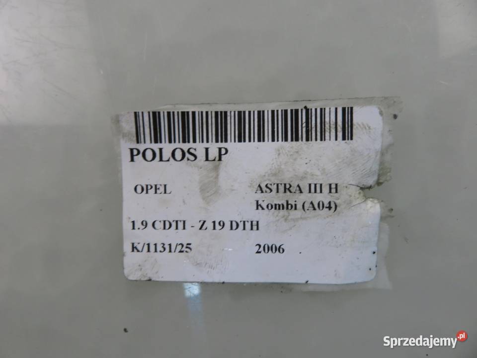 PÓŁOŚ LEWA PRZEDNIA OPEL ASTRA III H 19 CDTI osobowe