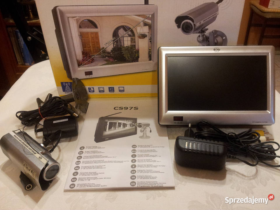Monitor kolor LCD KAMERA Zestaw ELRO CS97S Pozostałe Wisła