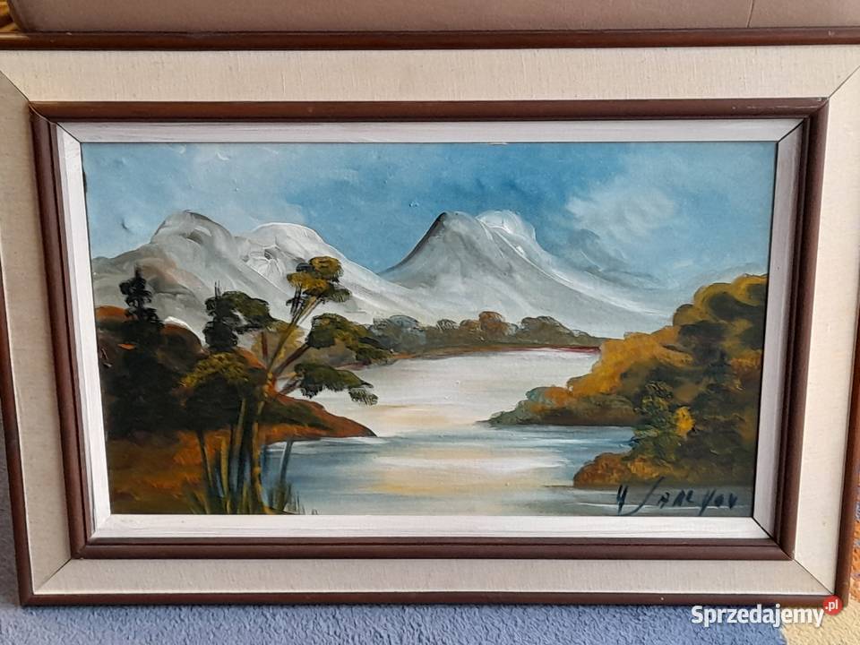 Hartvig Jarlhov 19191992 Pejzaż górski obraz Iłża