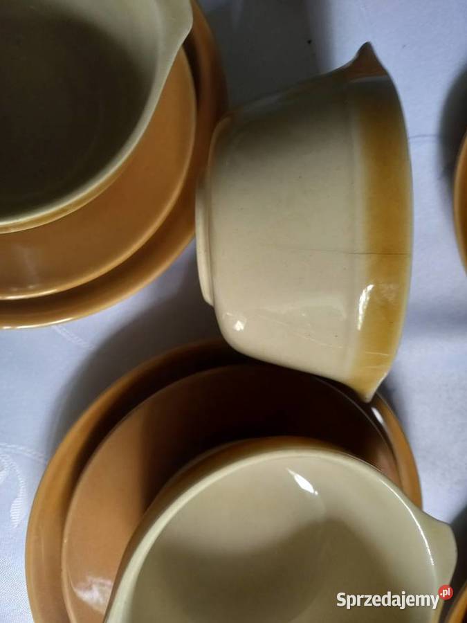 Bulionówki Mirostowice PRL Porcelana i szkło Kraków sprzedam