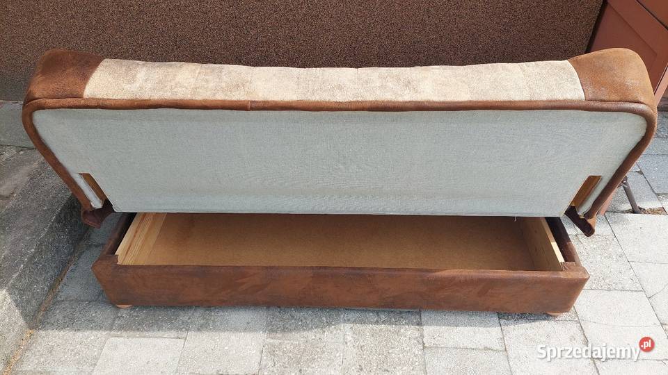 Kanapa rozkładana z poduszkami 193cm