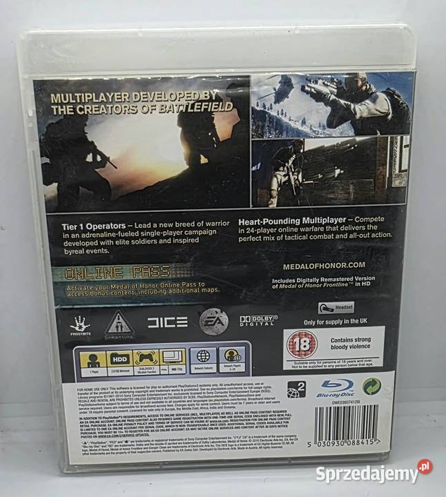 Gra Medal Of Honor 3 Elbląg sprzedam