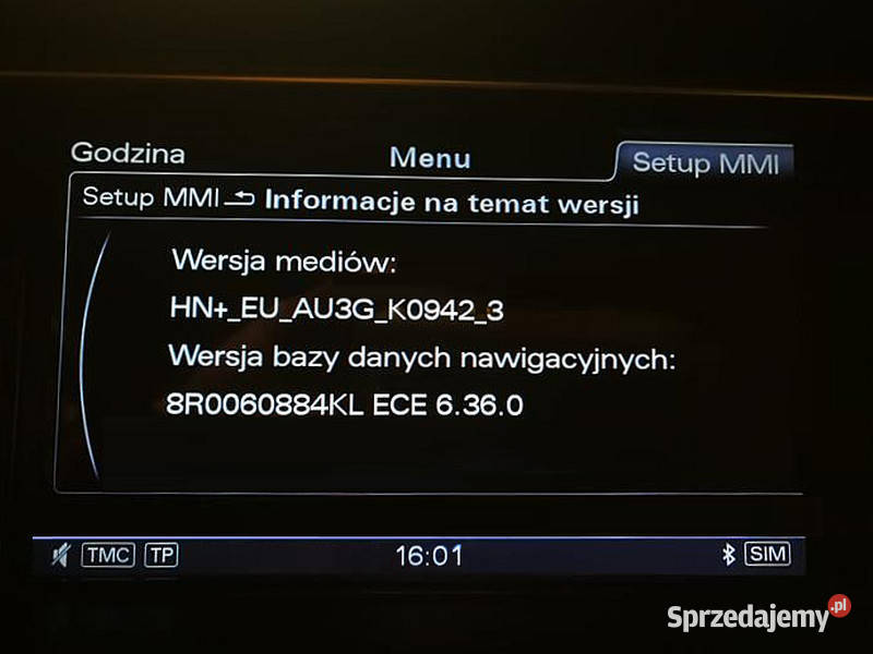 Mapa Audi Aktualizacja MHS2 MIBHS MHI2 3G Karta warmińsko-mazurskie