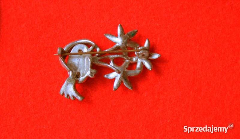 Stara angielska broszka bukiet kwiatów matki Ochojno sprzedam