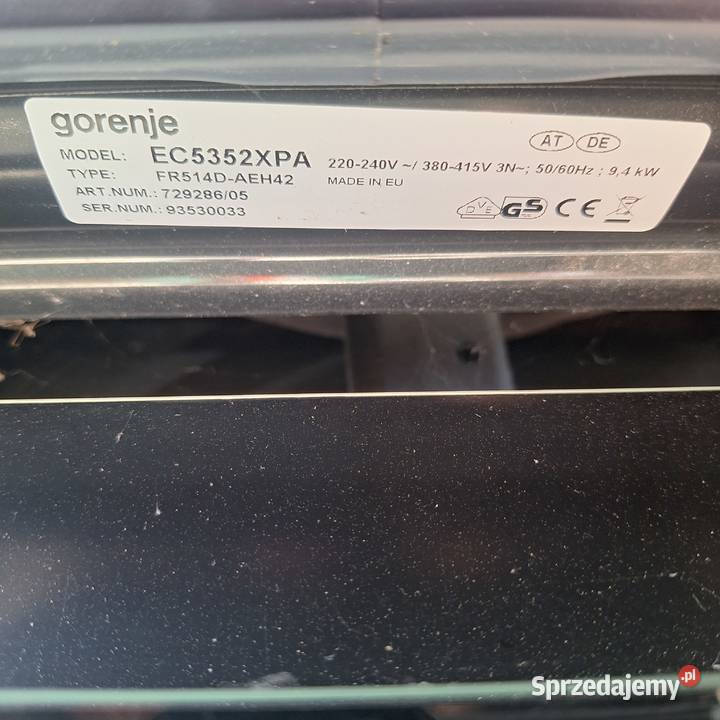 Kuchenka elektrycza Gornejeuszkodzona płyta 50cm Kuchenki i piekarniki AGD Bielcza