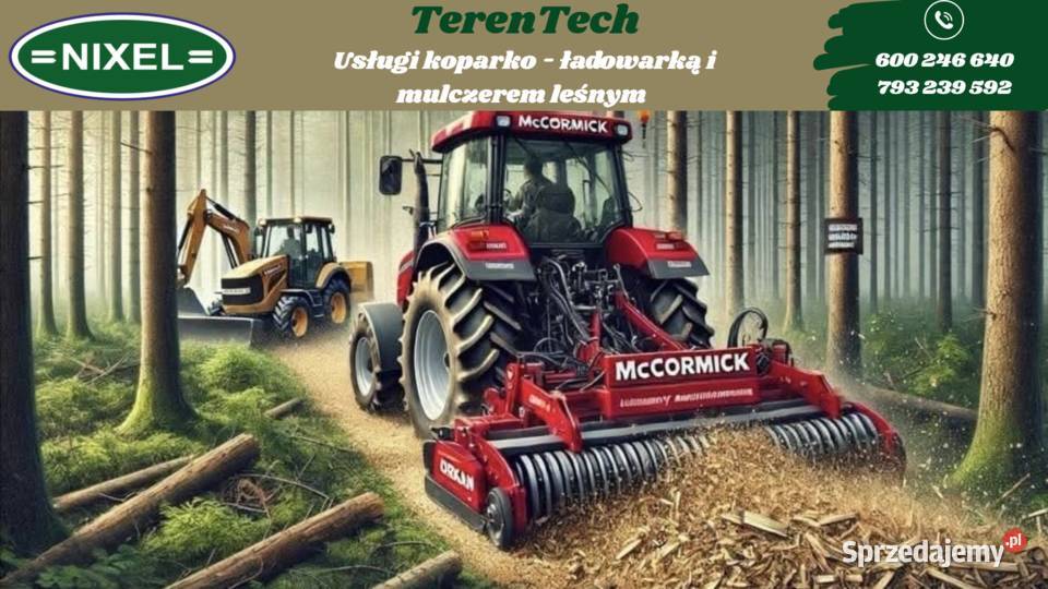 Koparko ładowarka Wykopy Roboty ziemne Koparka Kielce