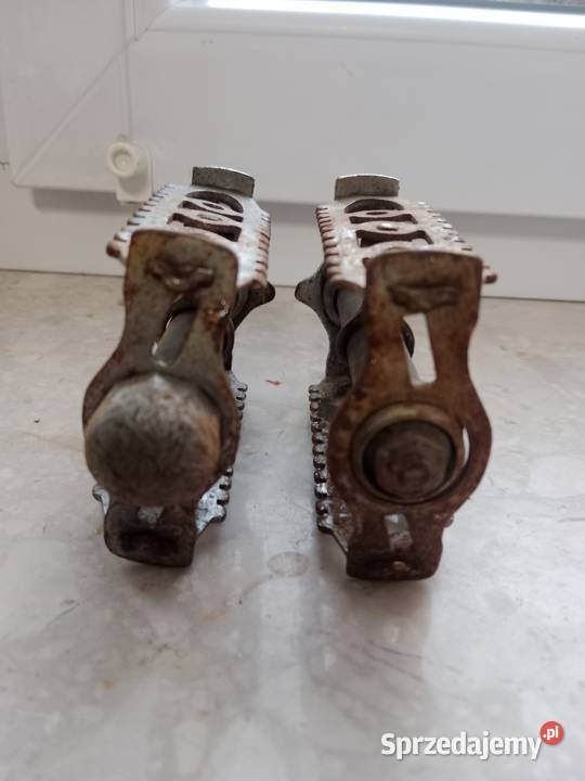 Pedały rowerowe metalowe vintage PRL antyki Pozostałe Kolekcje Miejsce Piastowe