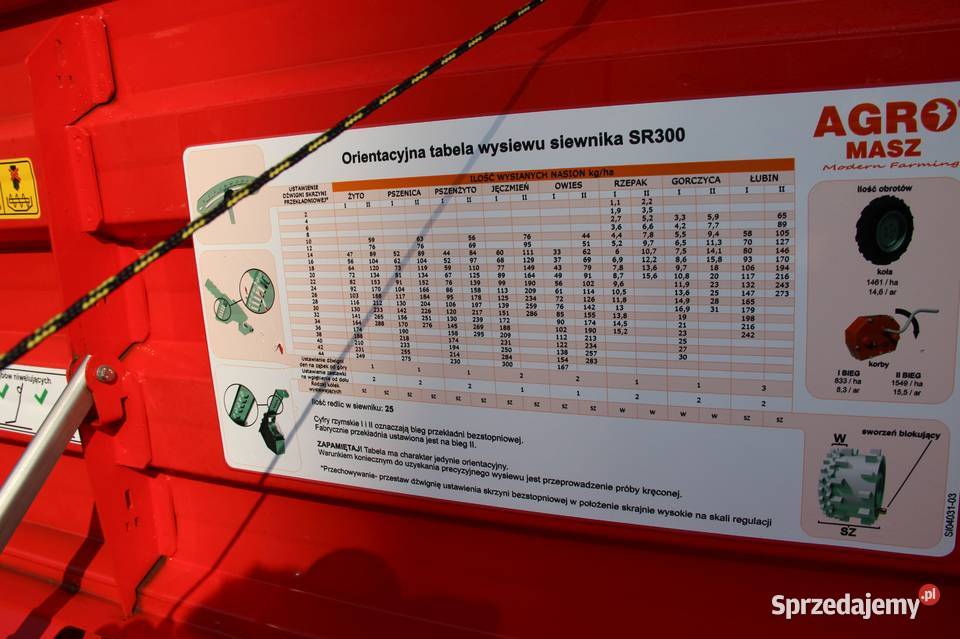 Siewnik zbożowy do zboża AgroMasz 25 27 30 m kujawsko-pomorskie Rogóźno