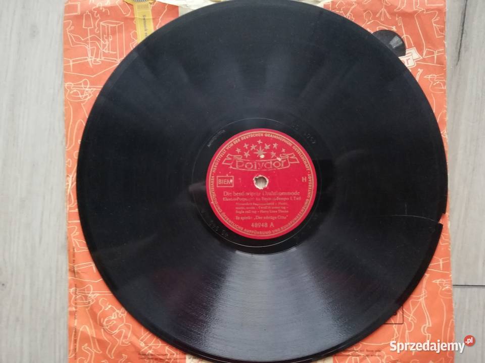 Dwie płyty szelakowe pop Wronki