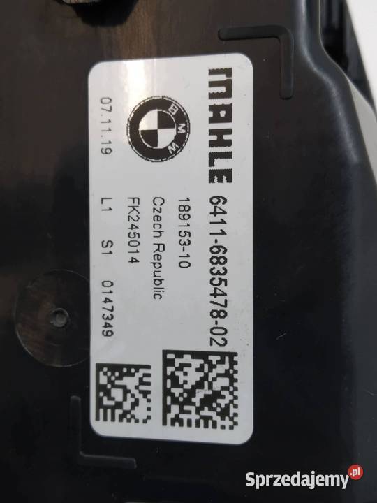 SCHOWEK AROMATYZER ZAPACHU POWIETRZA 6835478 Bmw